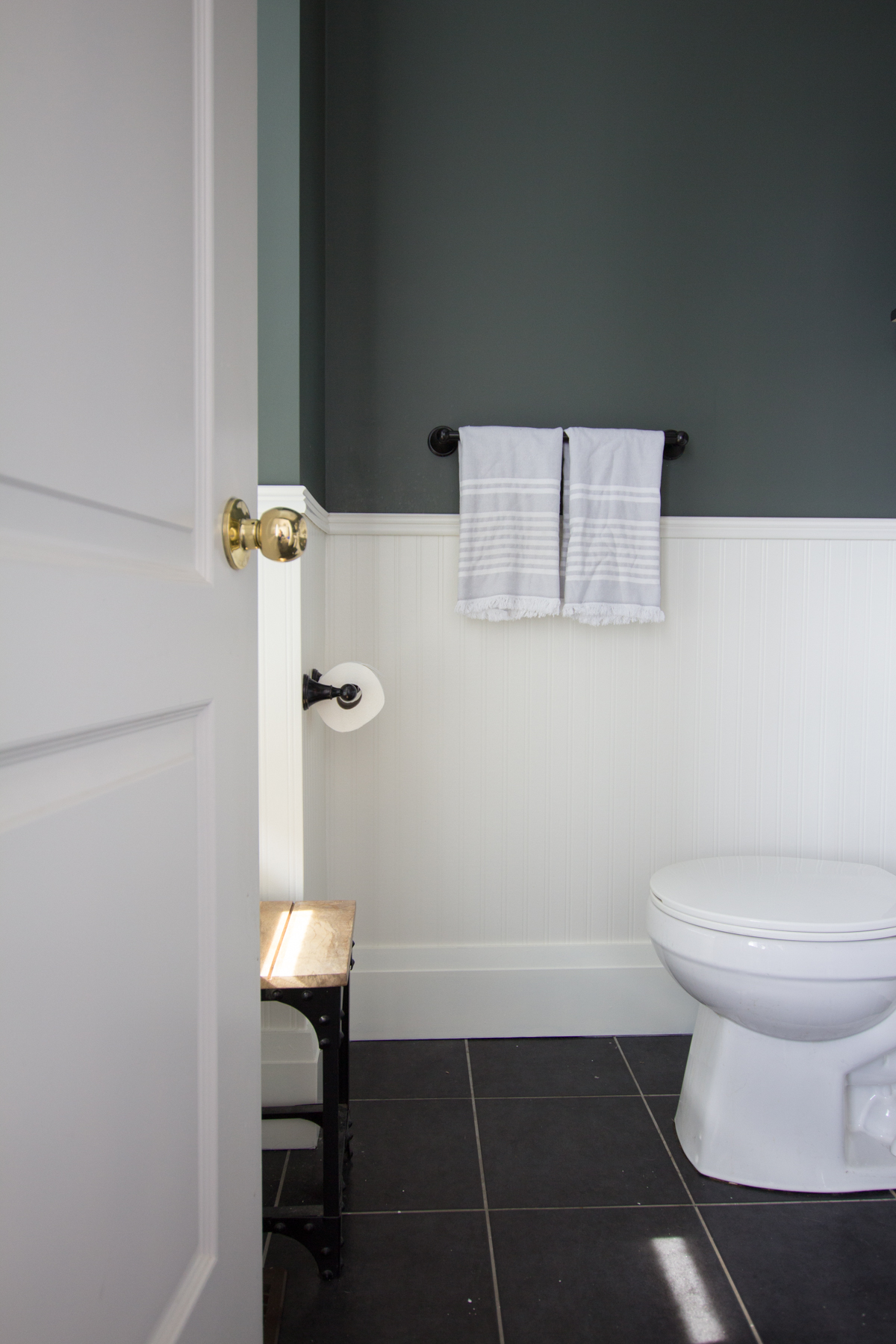 Modern Green Powder Room House by the Bay Design